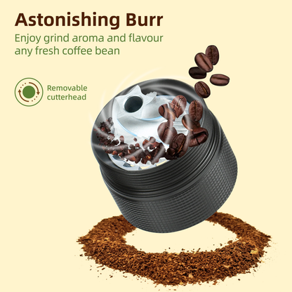 Manual Coffee Bean Grinder,Popsweeter C38 hand coffee grinder with Stainless Steel Conical Grinding Burr for Espress,Pour Over,FrenchPress,Moka,Americano, Gift of Office Home Traveling Camping
